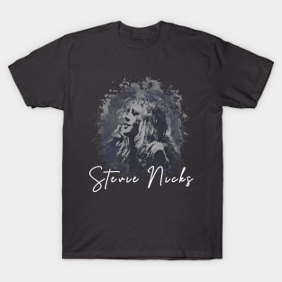 Stevie Nicks Silent Retro Style Fan Art T-Shirt